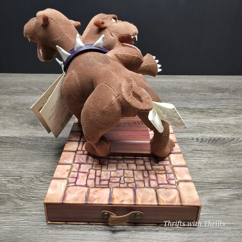 Vintage Harry Potter Fluffy Plush Guarding The Trap Door W/Stone And Stickers